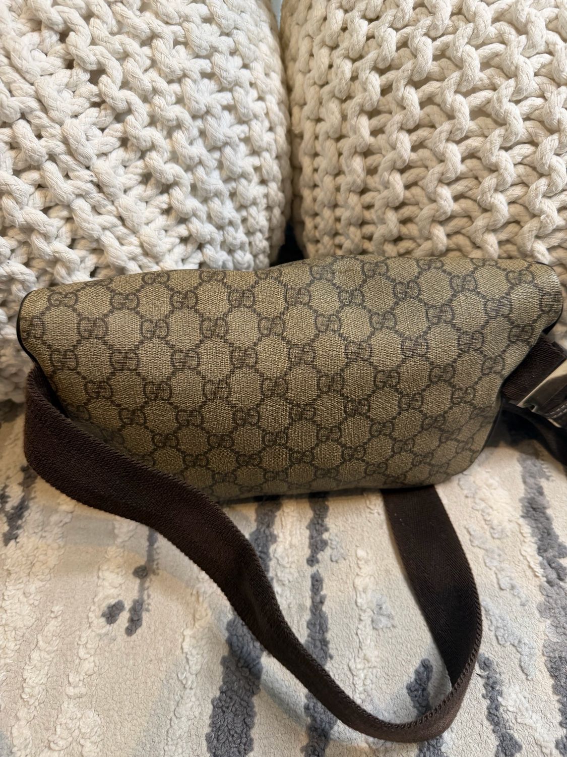 Gucci Monogram Supreme Waist Bag Belt Bag