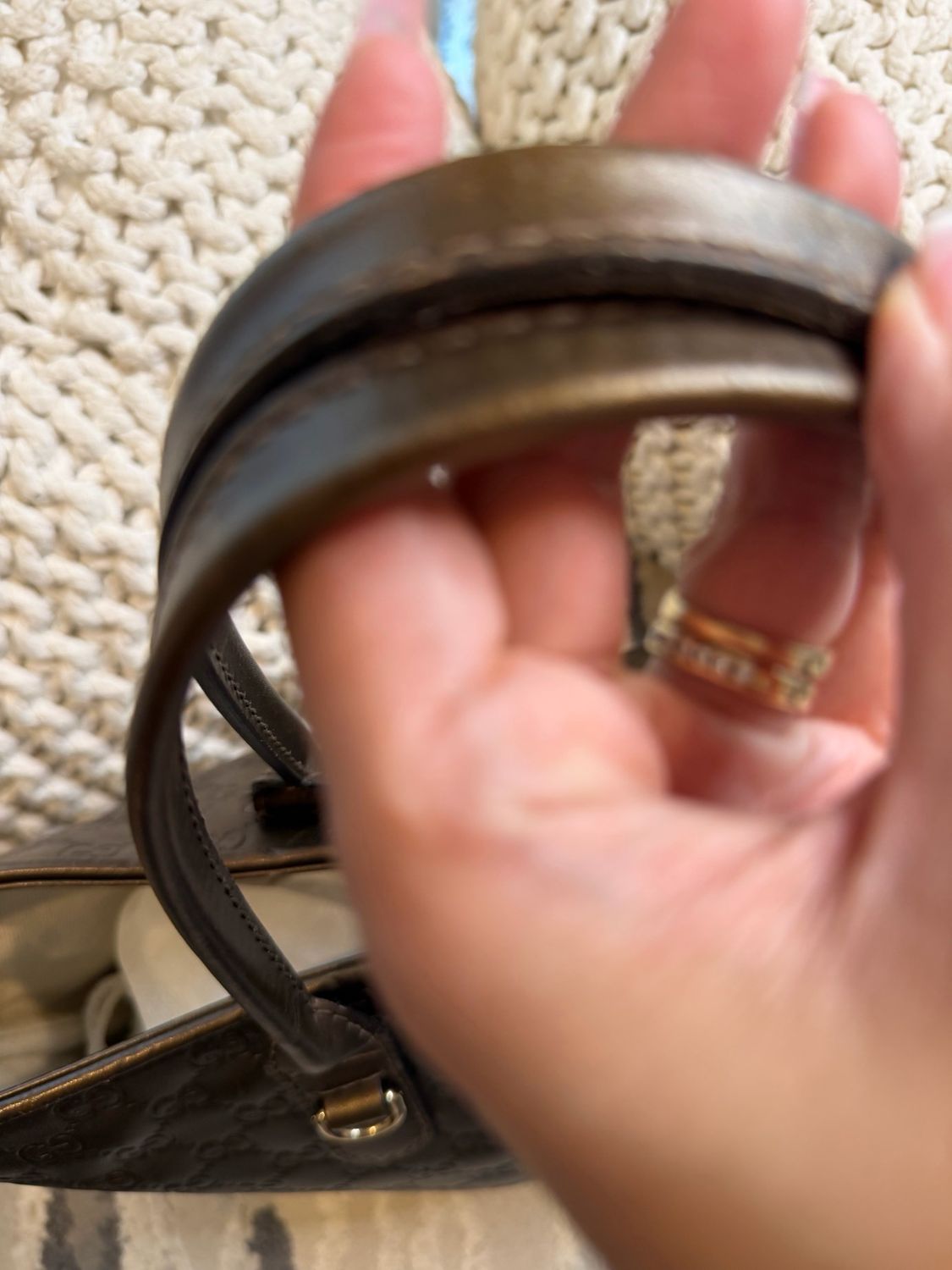 Gucci Guccissima Leather Heart Bit Tote