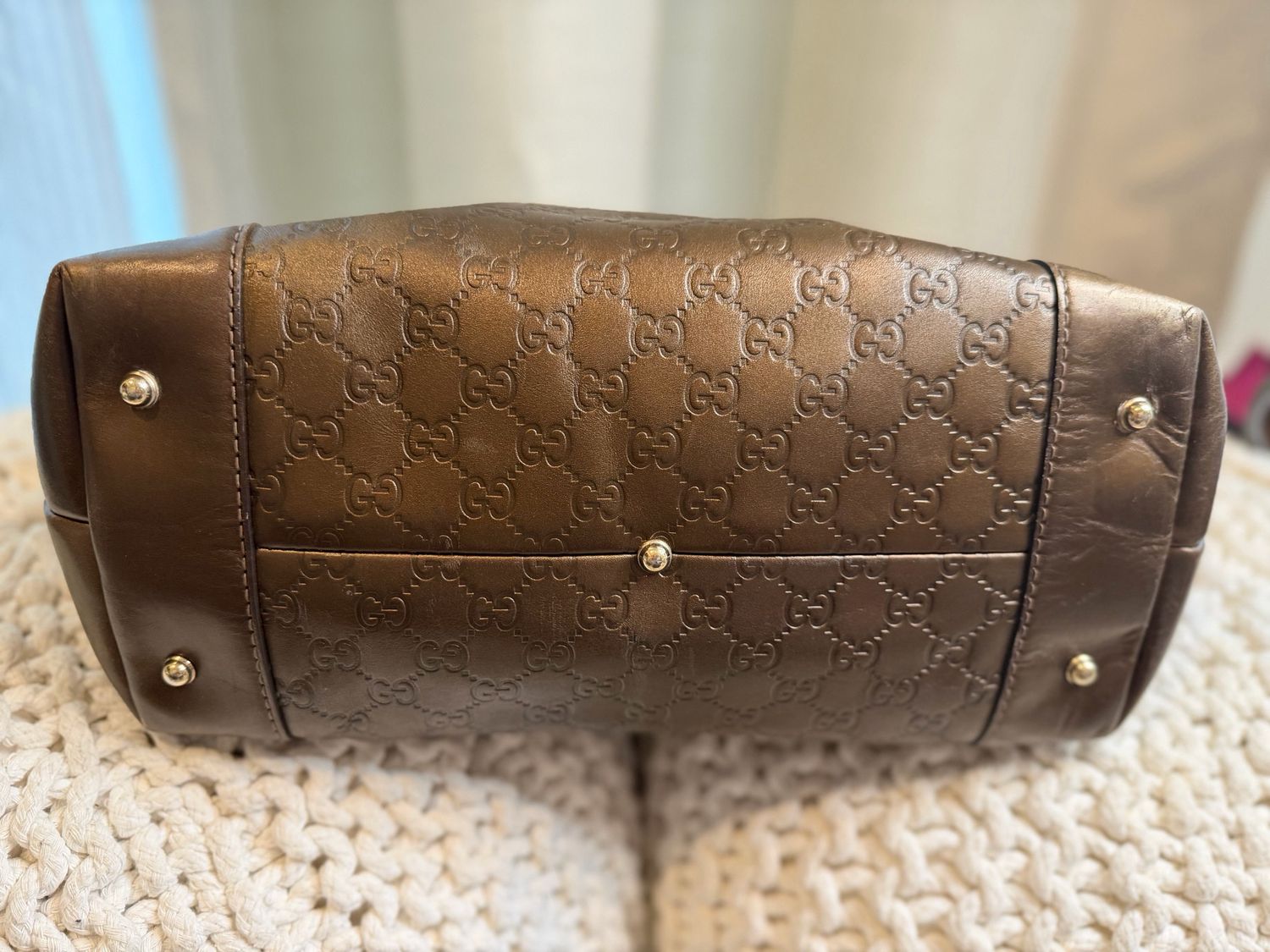 Gucci Guccissima Leather Heart Bit Tote