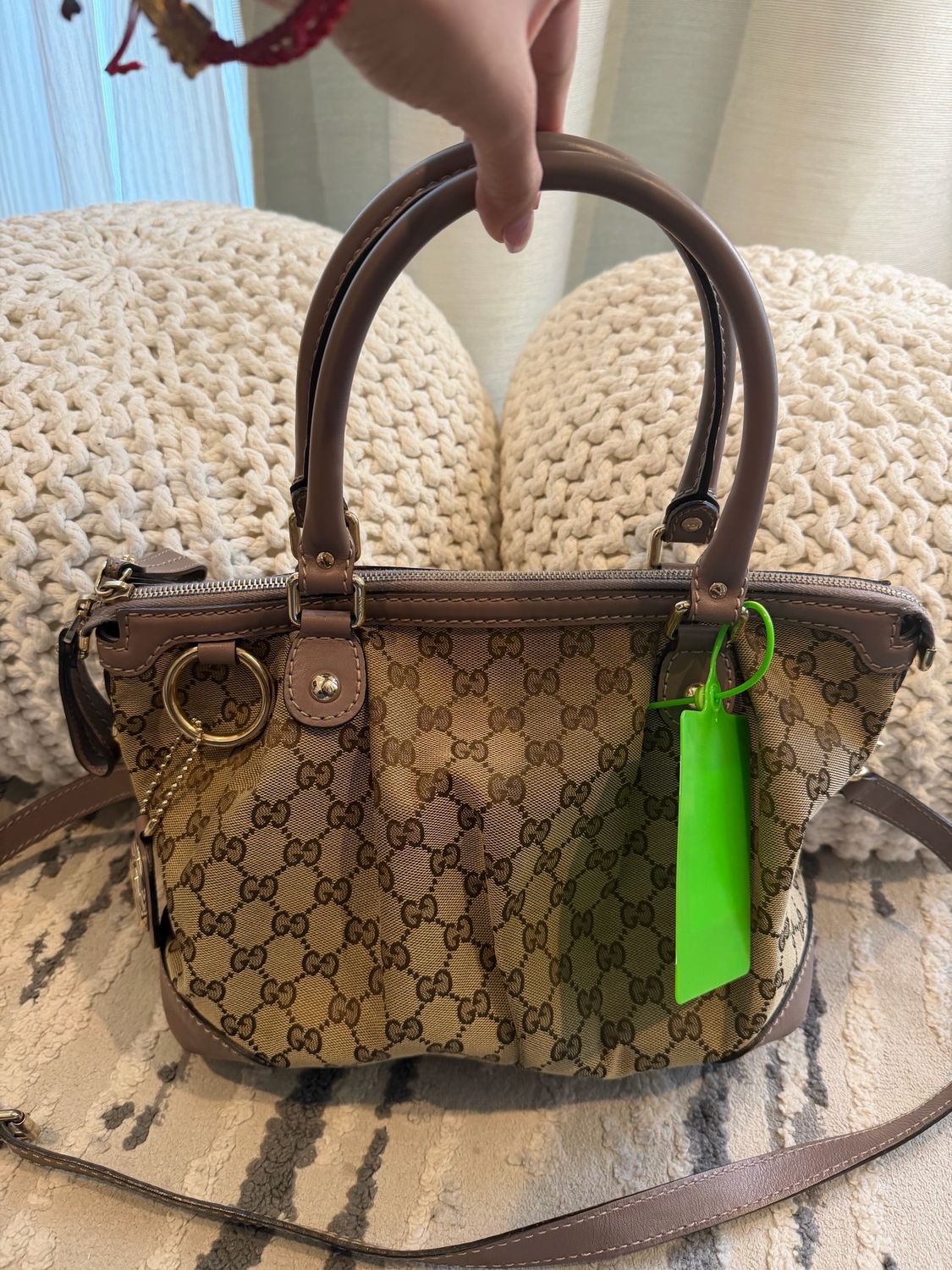 Gucci Sukey Two Way Convertible Tote Sling