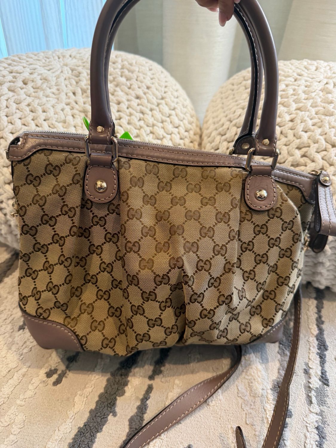 Gucci Sukey Two Way Convertible Tote Sling