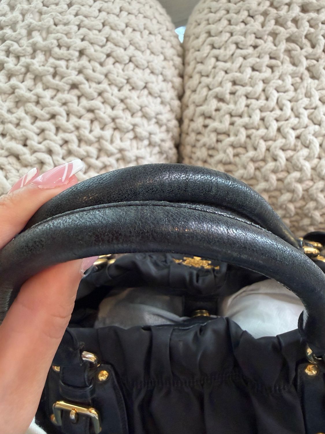 Prada Nylon Tessuto Gaufre Crossbody Messenger