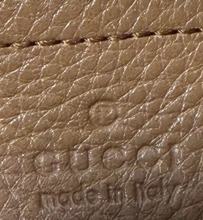 Gucci Soho Chain Tote Pebbled Calfskin Leather