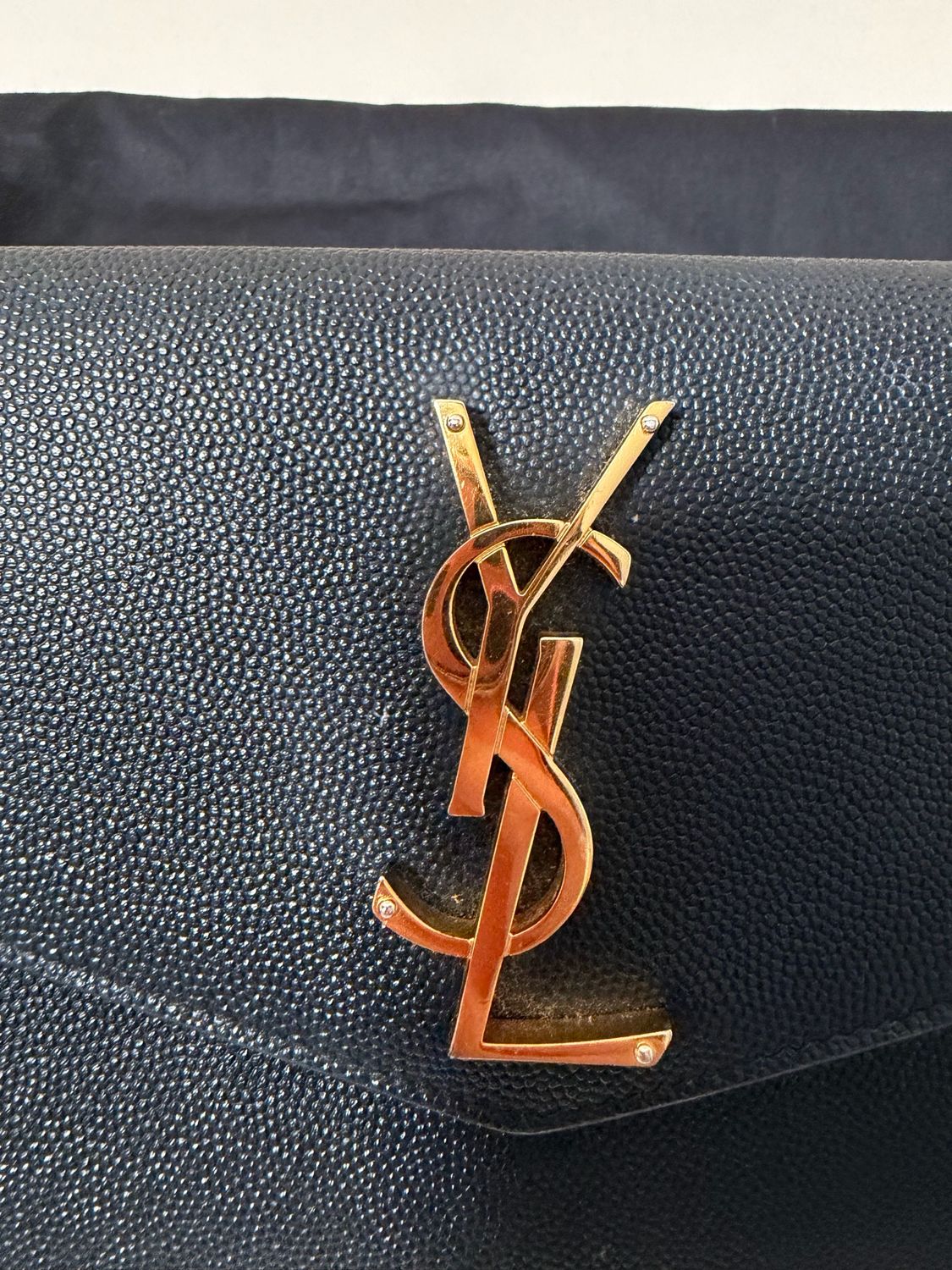 Yves Saint Laurent Grain De Poudre Clutch Flap