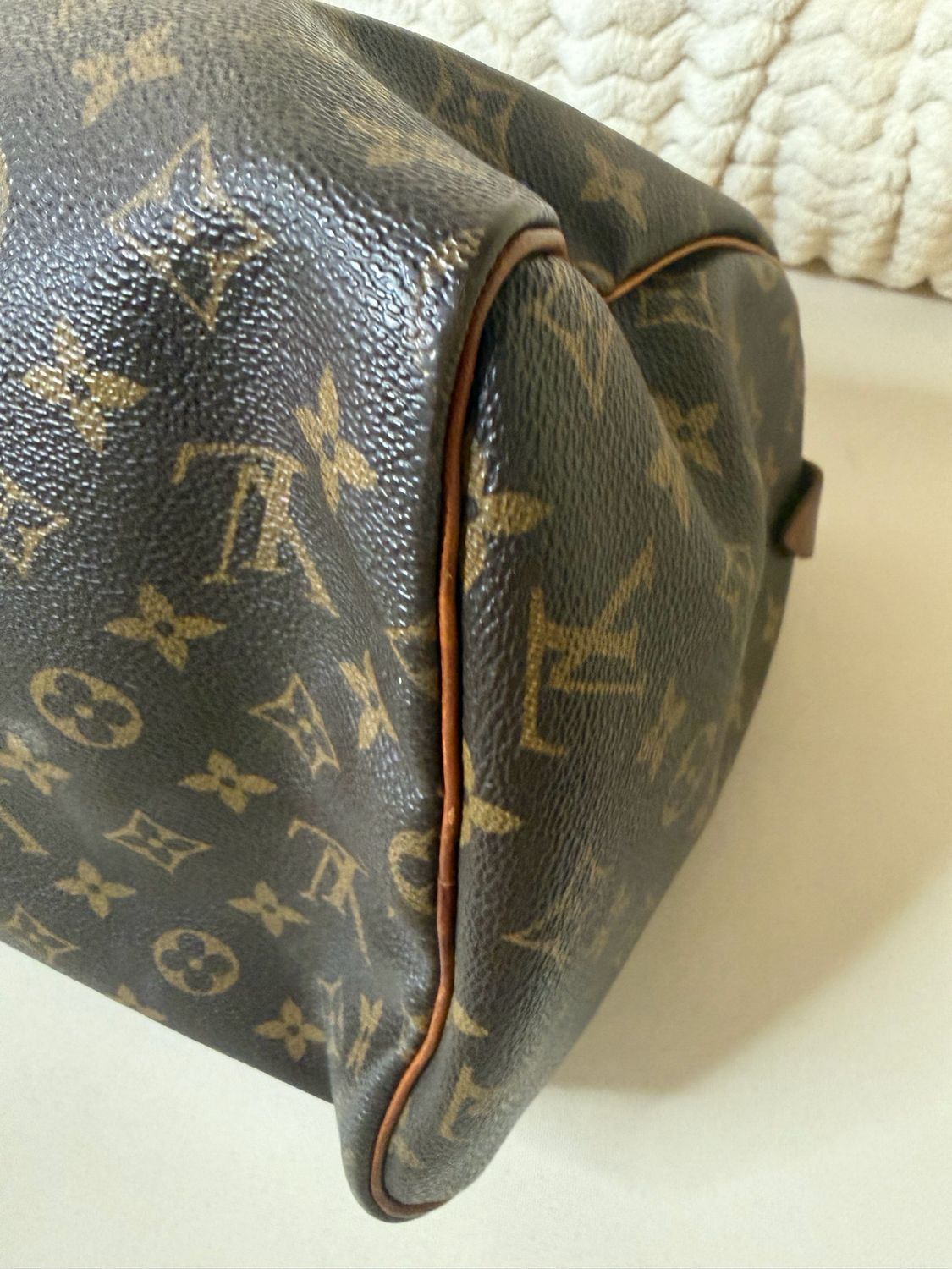 Louis Vuitton Speedy 30 Monogram Satchel Boston Top Handle
