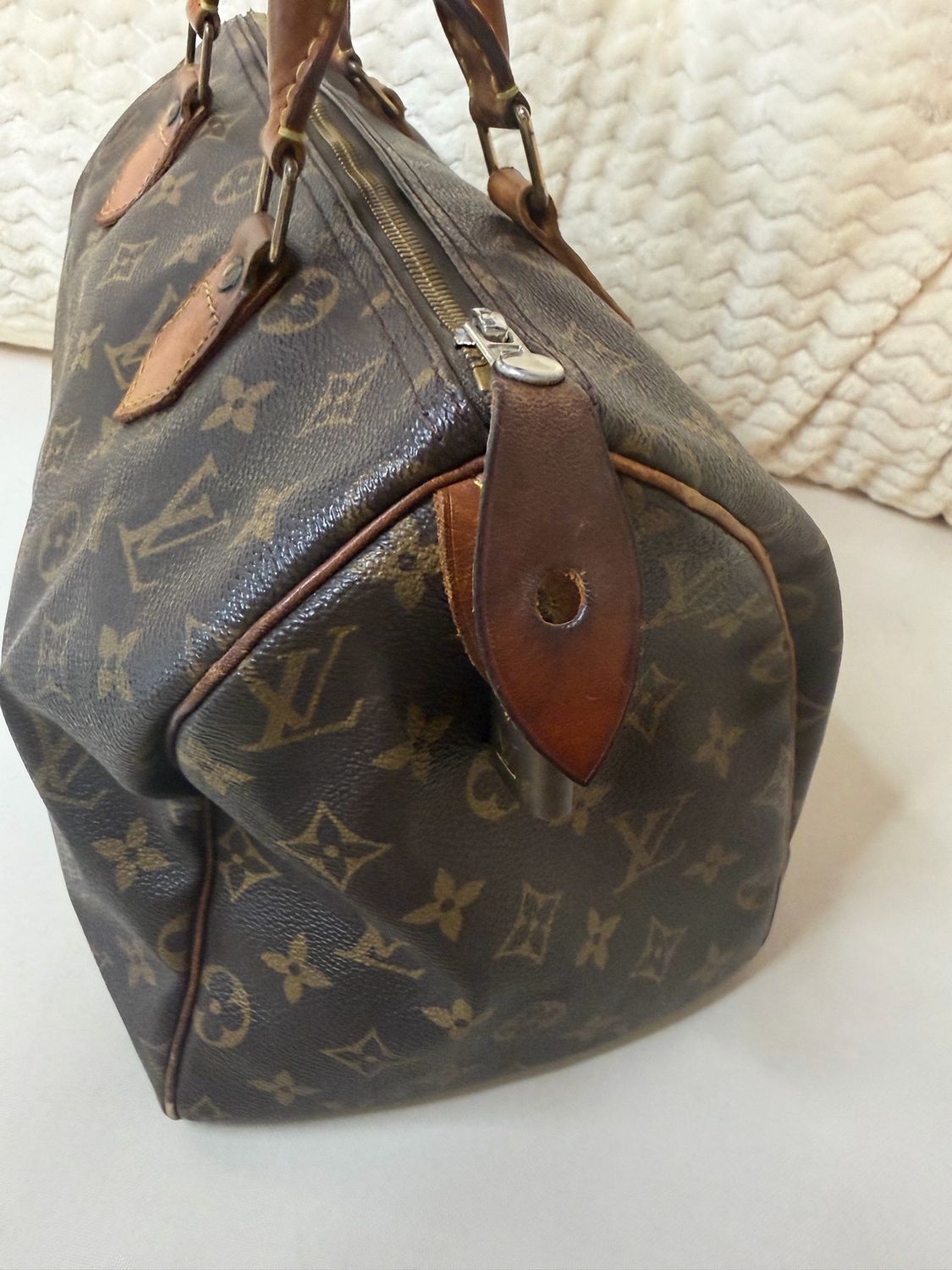Louis Vuitton Speedy 30 Monogram Satchel Boston Top Handle