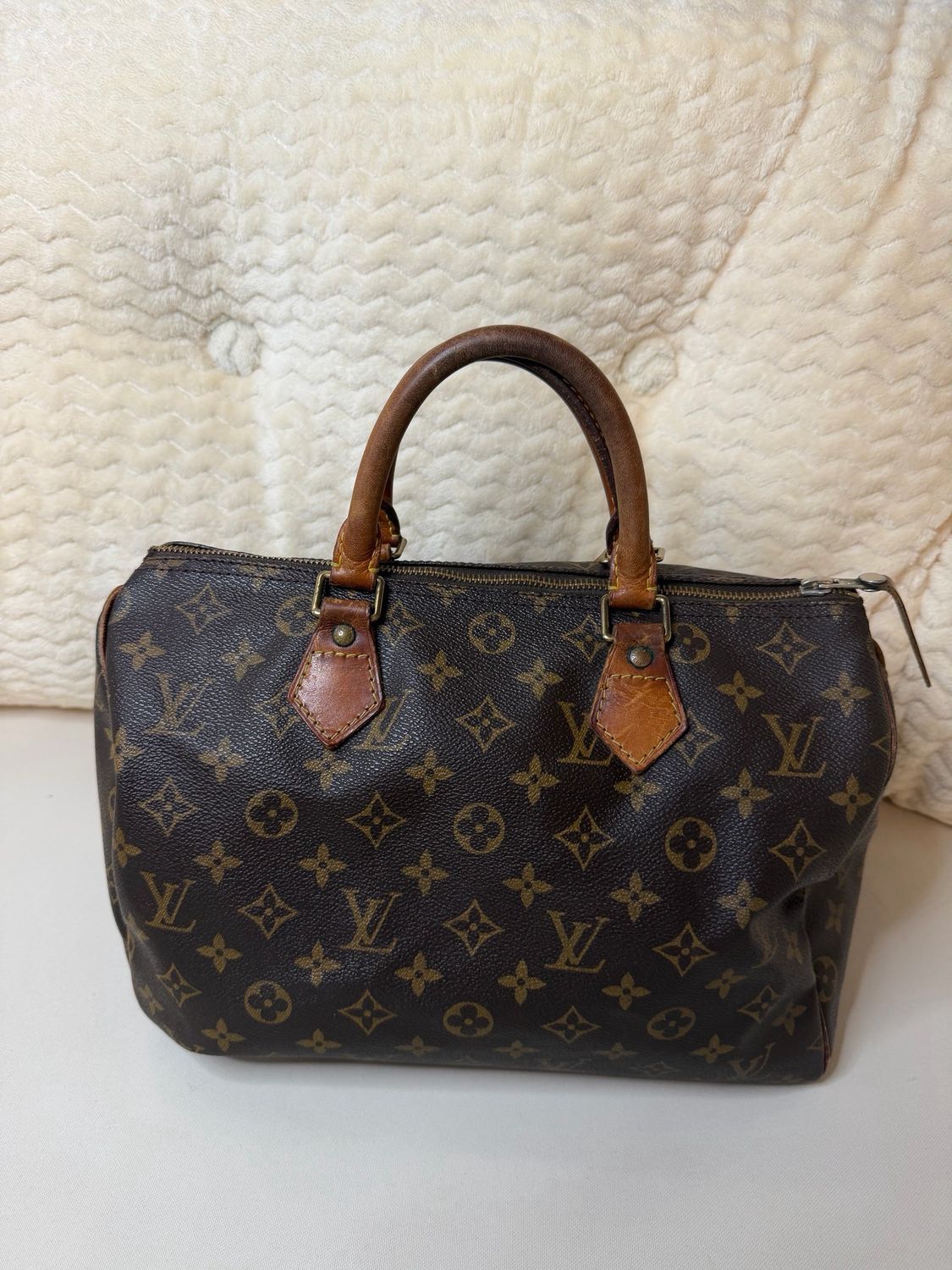Louis Vuitton Speedy 30 Monogram Satchel Boston Top Handle