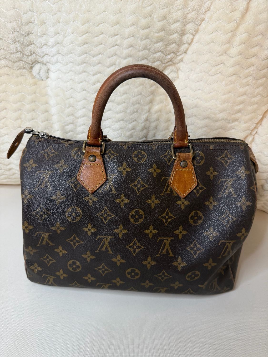 Louis Vuitton Speedy 30 Monogram Satchel Boston Top Handle