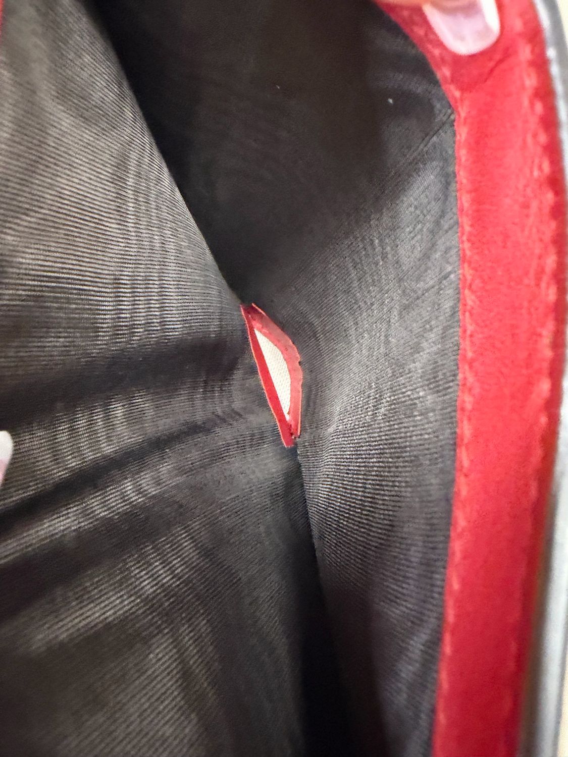 Gucci Monogram Card Wallet Cherry Flap Bi-Fold