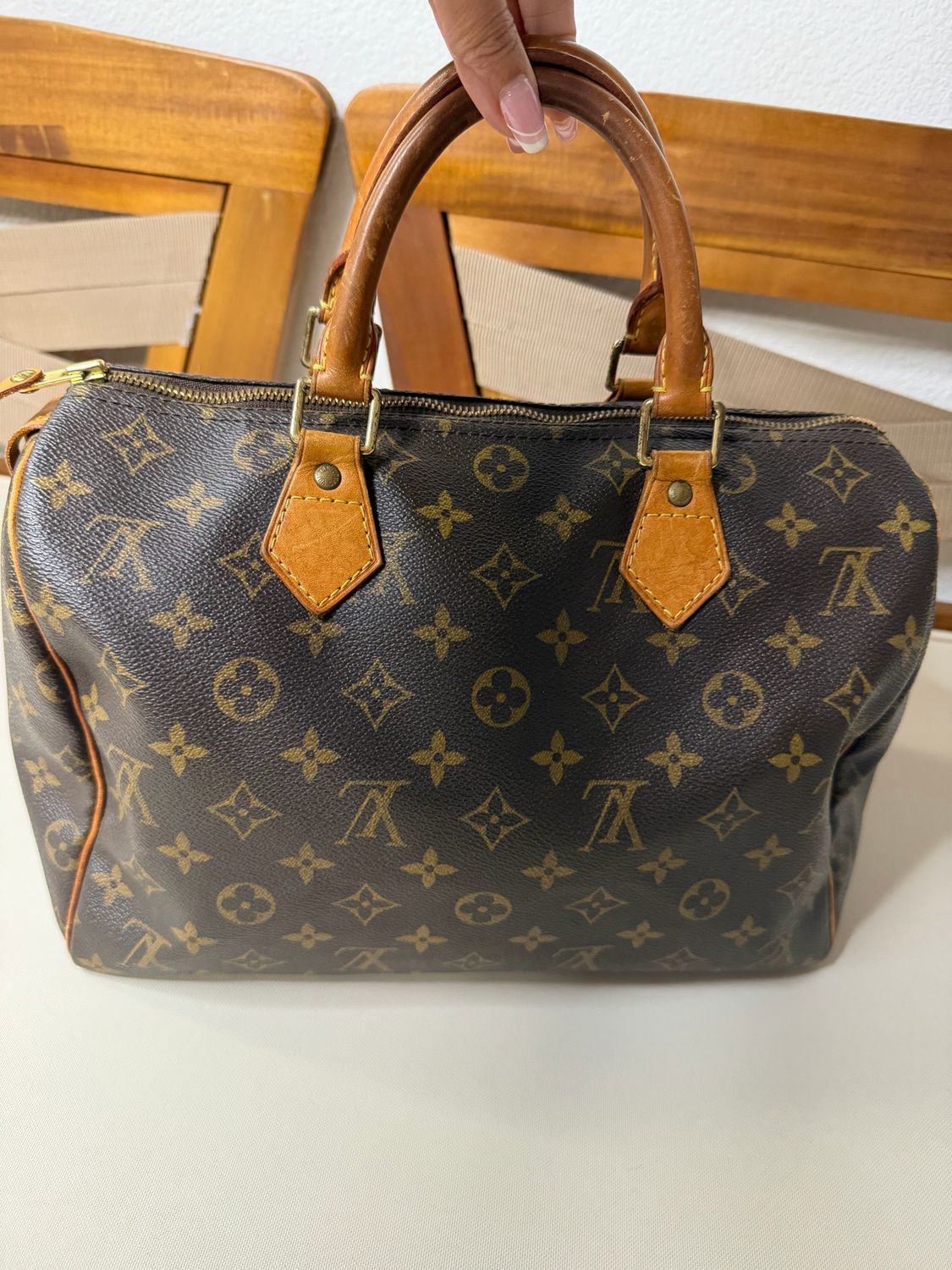 Louis Vuitton Speedy Monogram 30 Satchel Boston