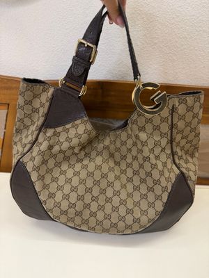Gucci Monogram Canvas Hobo Shoulder Charlotte
