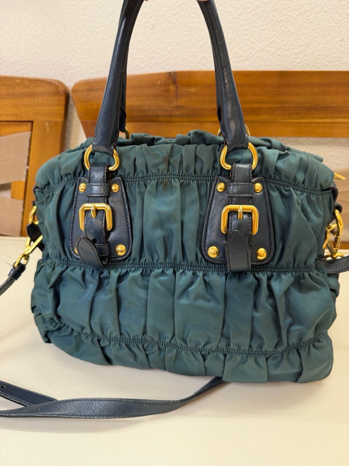 Prada Nylon Gauffre Sling Crossbody Messenger