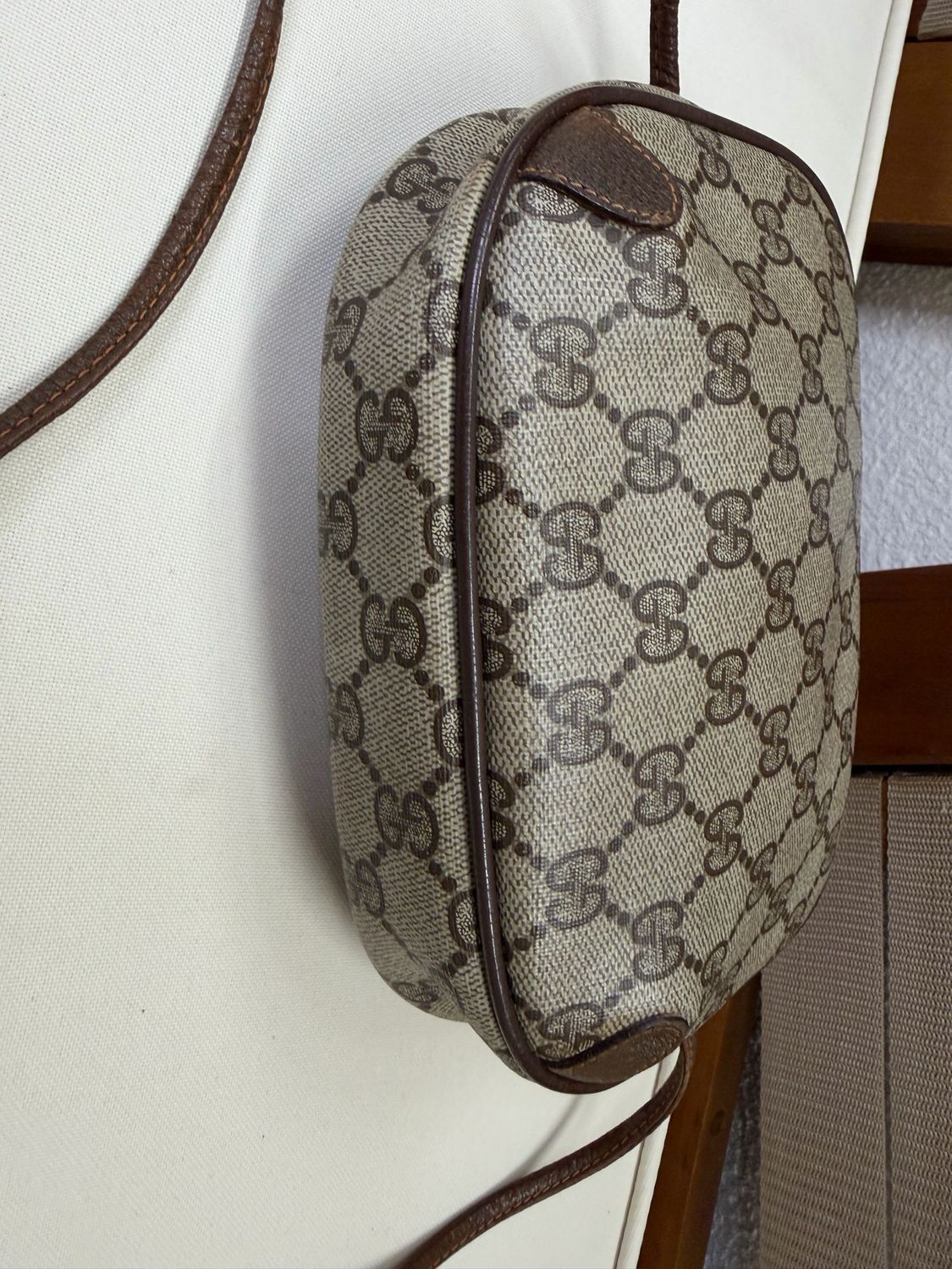 Gucci Vintage Web Sling Messenger Camera Bag