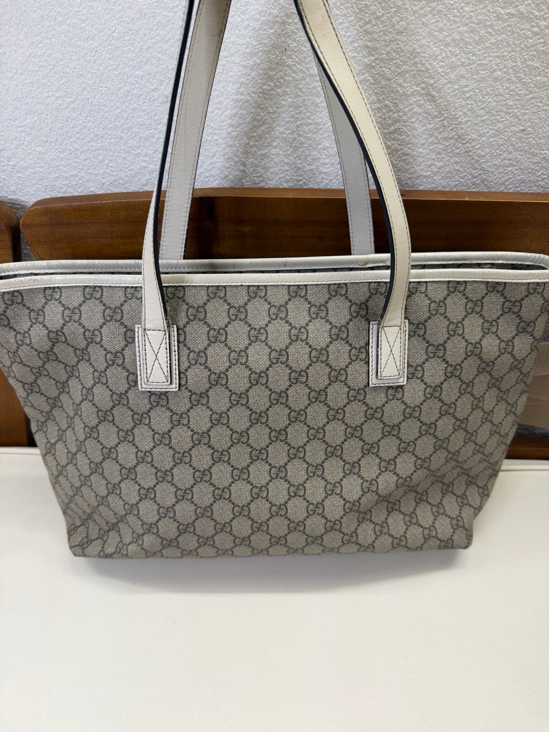 Gucci Supreme Plus Zipper Tote Shoulder