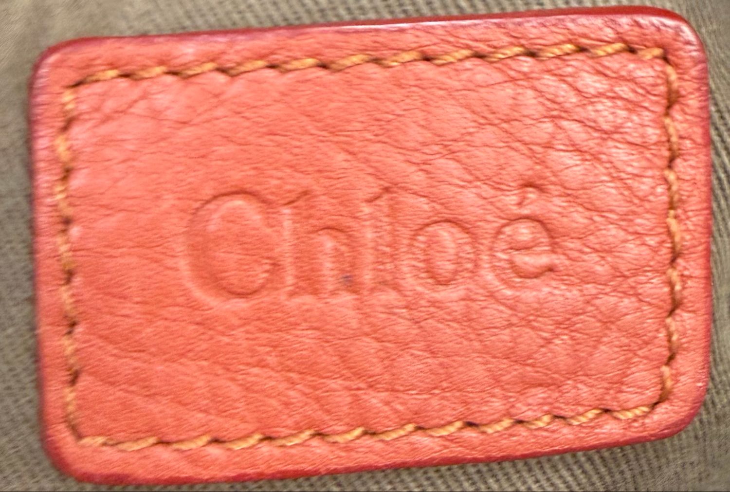 Chloe Pebbled Leather Marcie Saddle Medium Two Way Crossbody