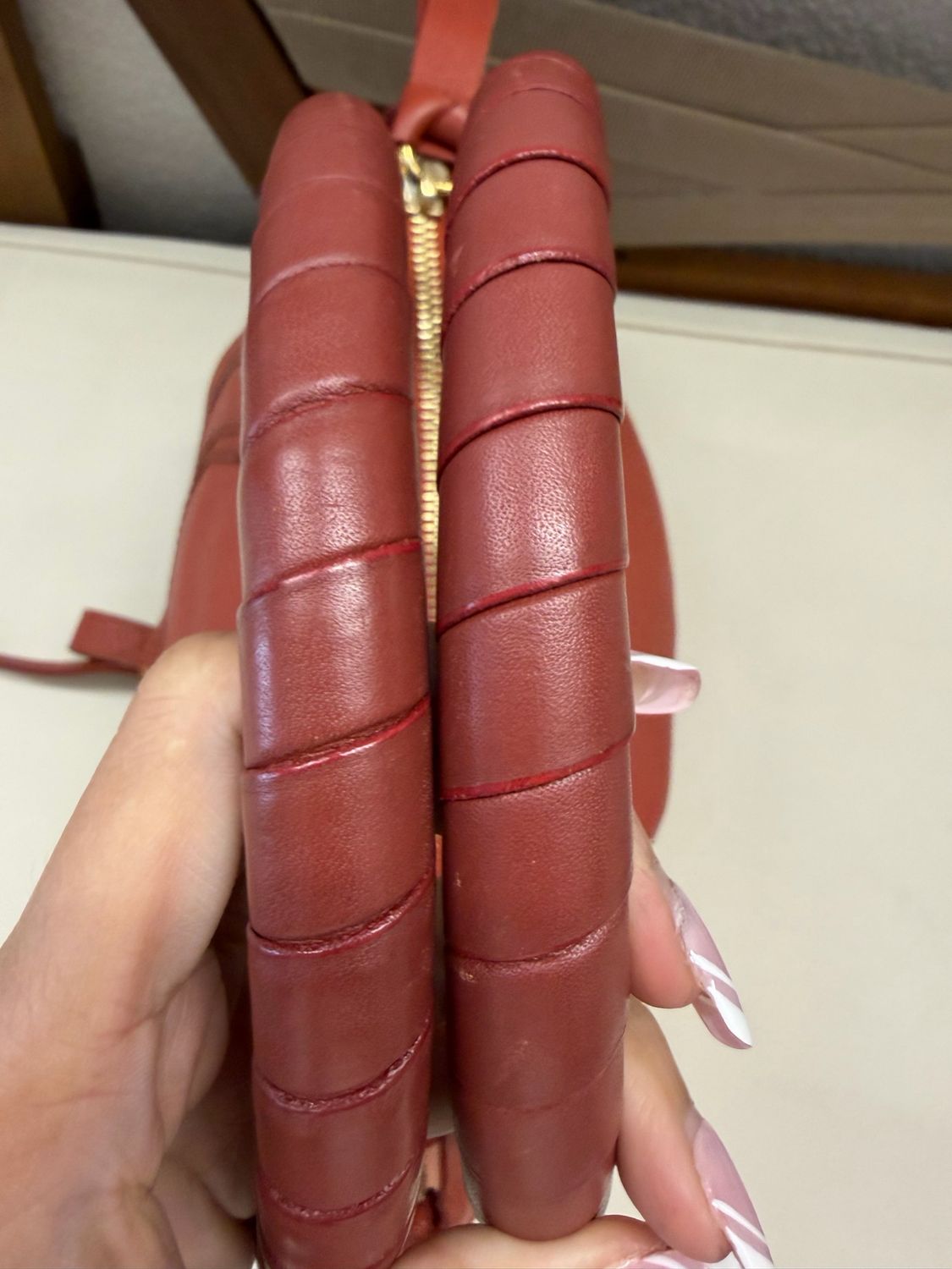 Chloe Pebbled Leather Marcie Saddle Medium Two Way Crossbody