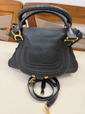 Chloe Marcie Saddle Two way Medium Crossbody Messenger