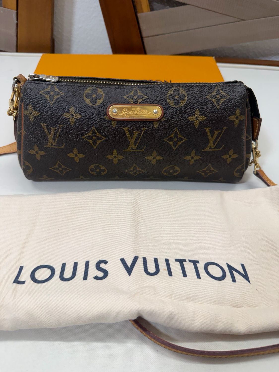 Louis Vuitton Monogram Eva Clutch Crossbody