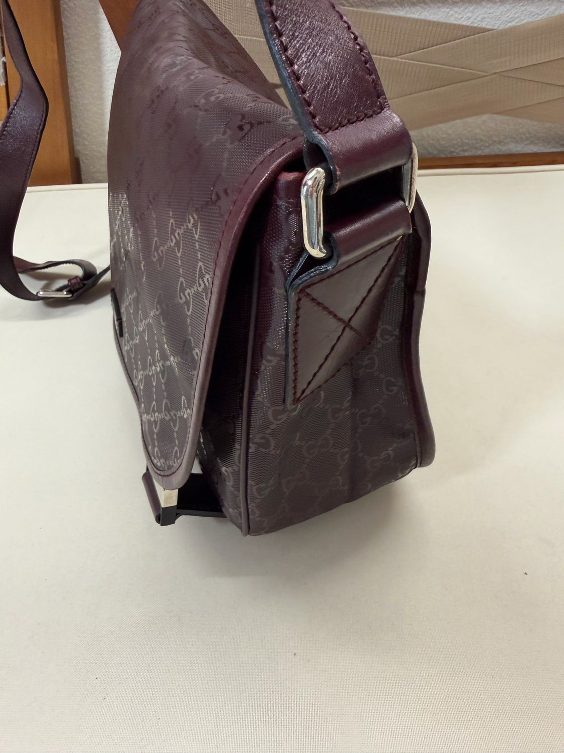 Gucci Imprime Double Flap Messenger Crossbody