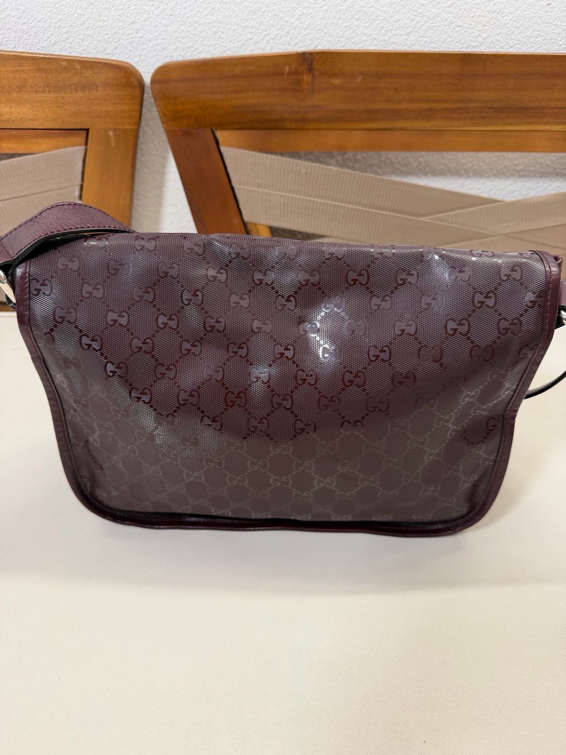 Gucci Imprime Double Flap Messenger Crossbody