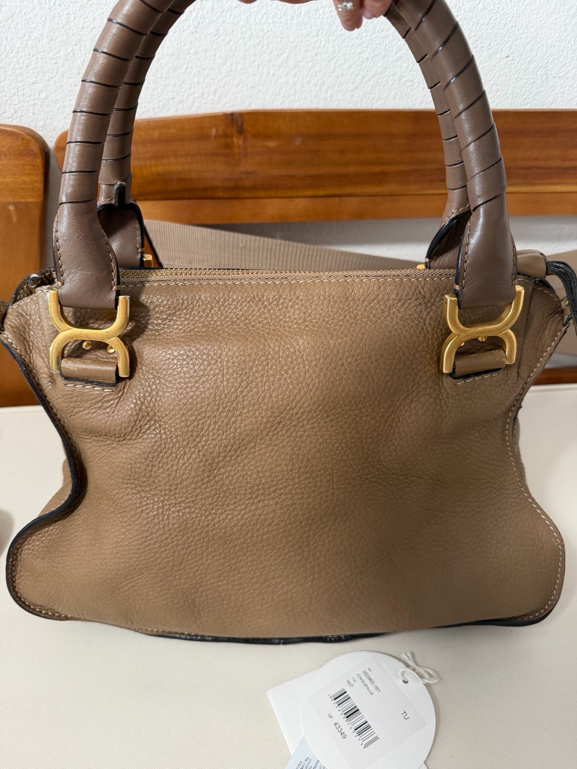 Chloe Marcie Saddle Medium Double Carry Sling Crossbody