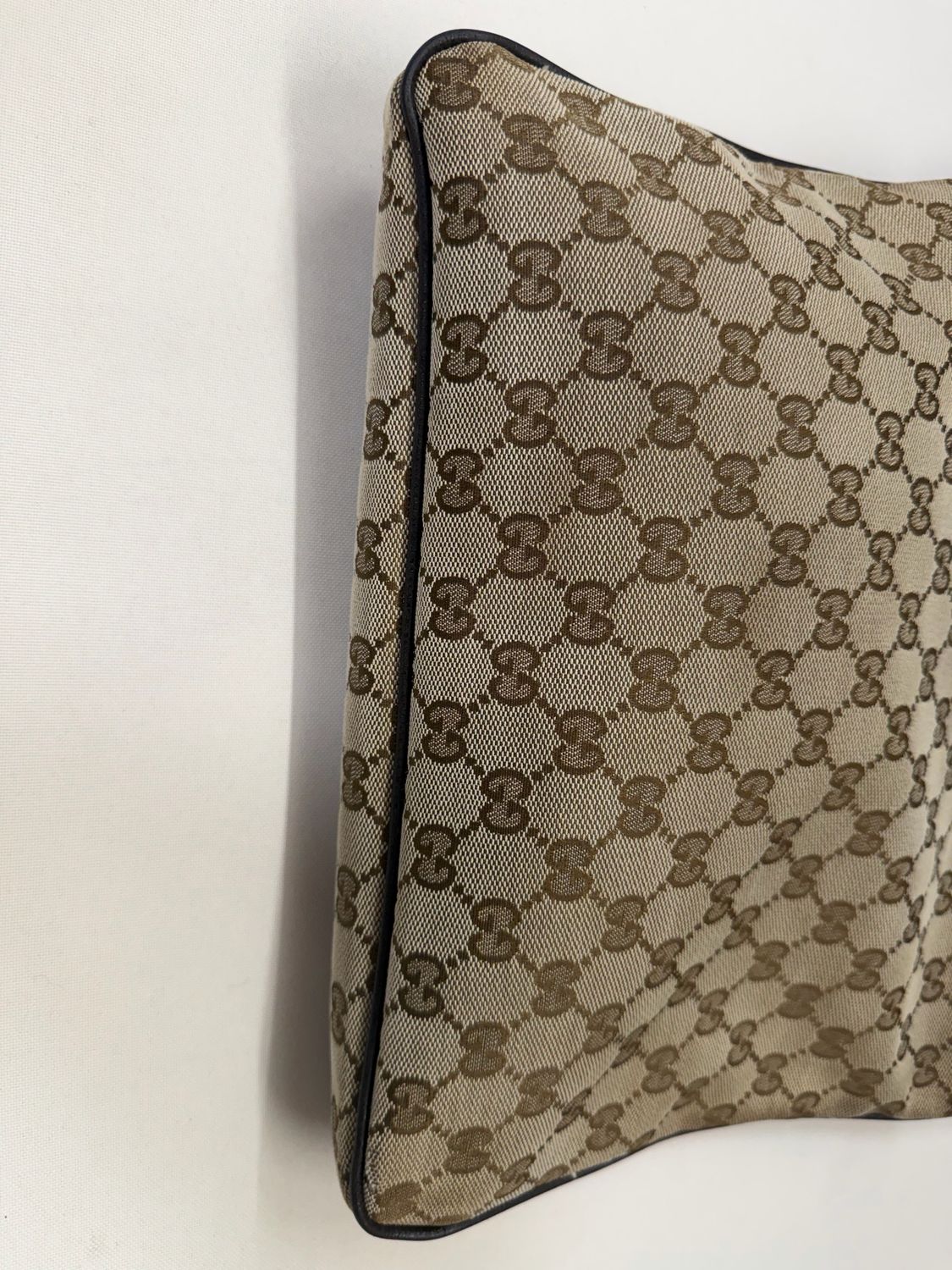 Gucci Monogram Canvas Web Strap Crossbody Messenger Sling