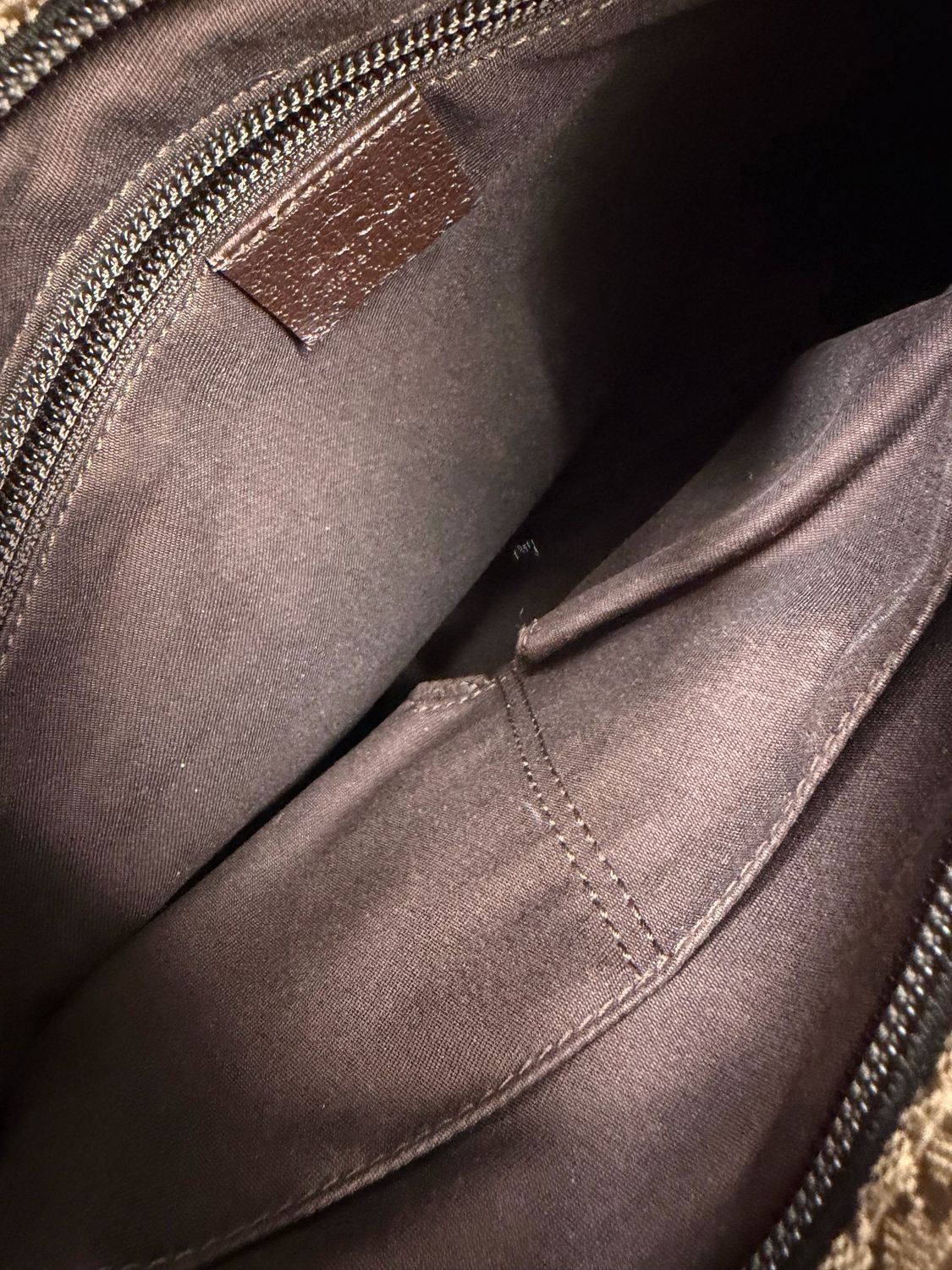 Gucci Monogram Canvas Web Strap Crossbody Messenger Sling