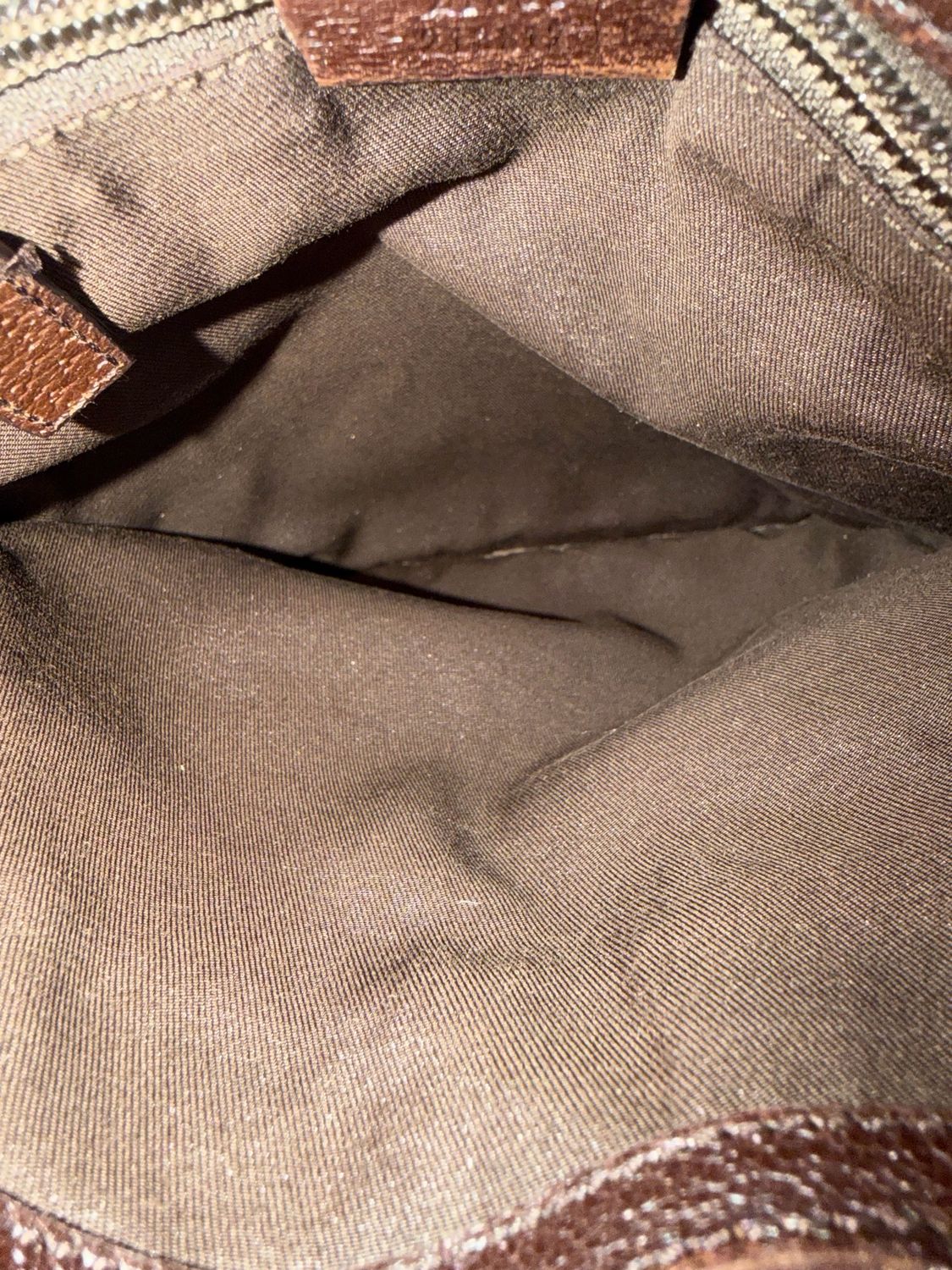 Gucci Monogram Canvas Flat Messenger Sling Crossbody Web Strap