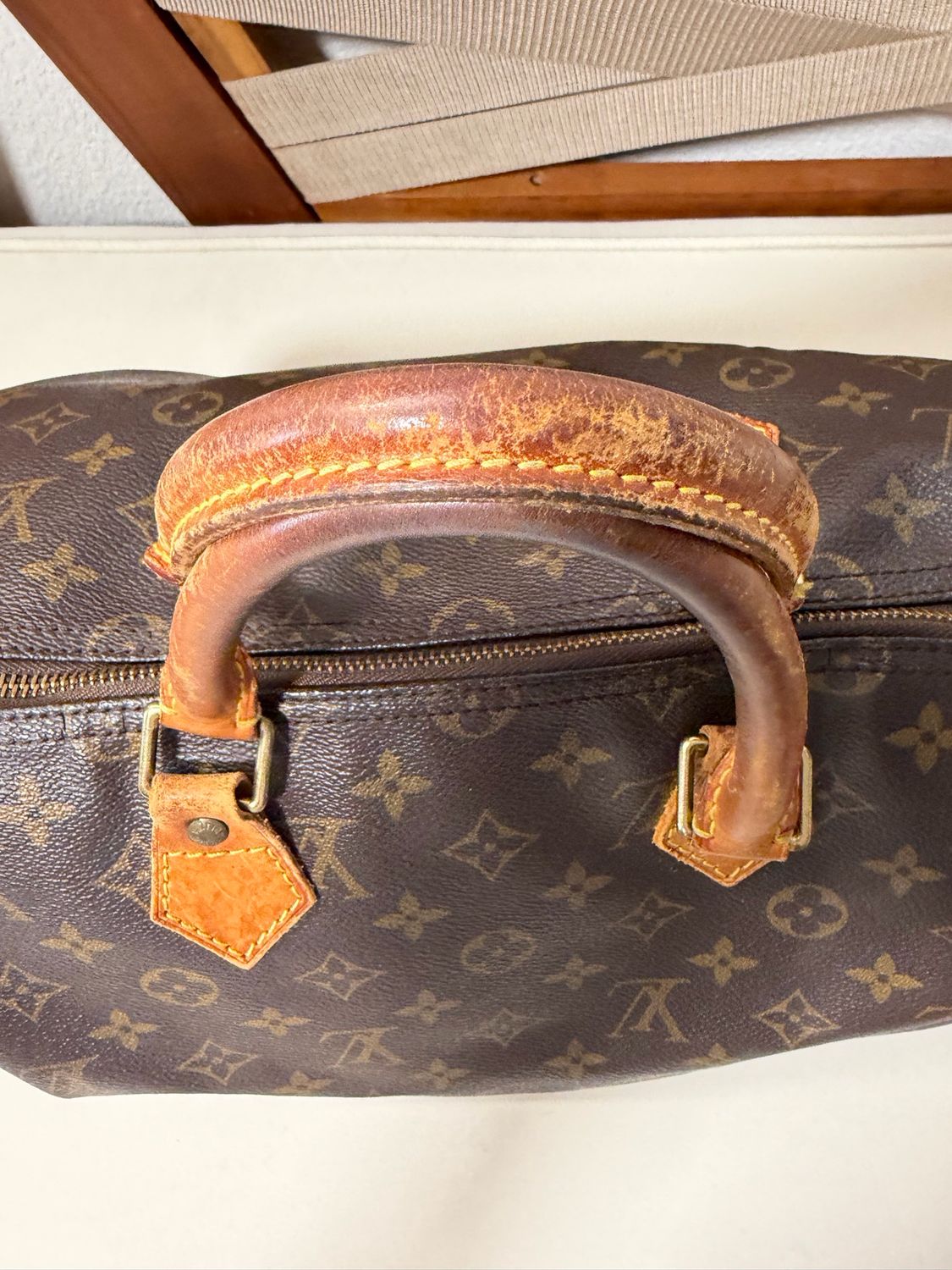 Louus Vuitton Monogram Speedy 35 Boston Bowler Satchel