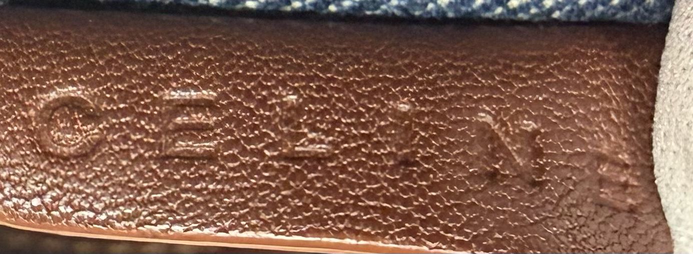 Celine Denim Ava Triomphe Hobo Shoulder Bag