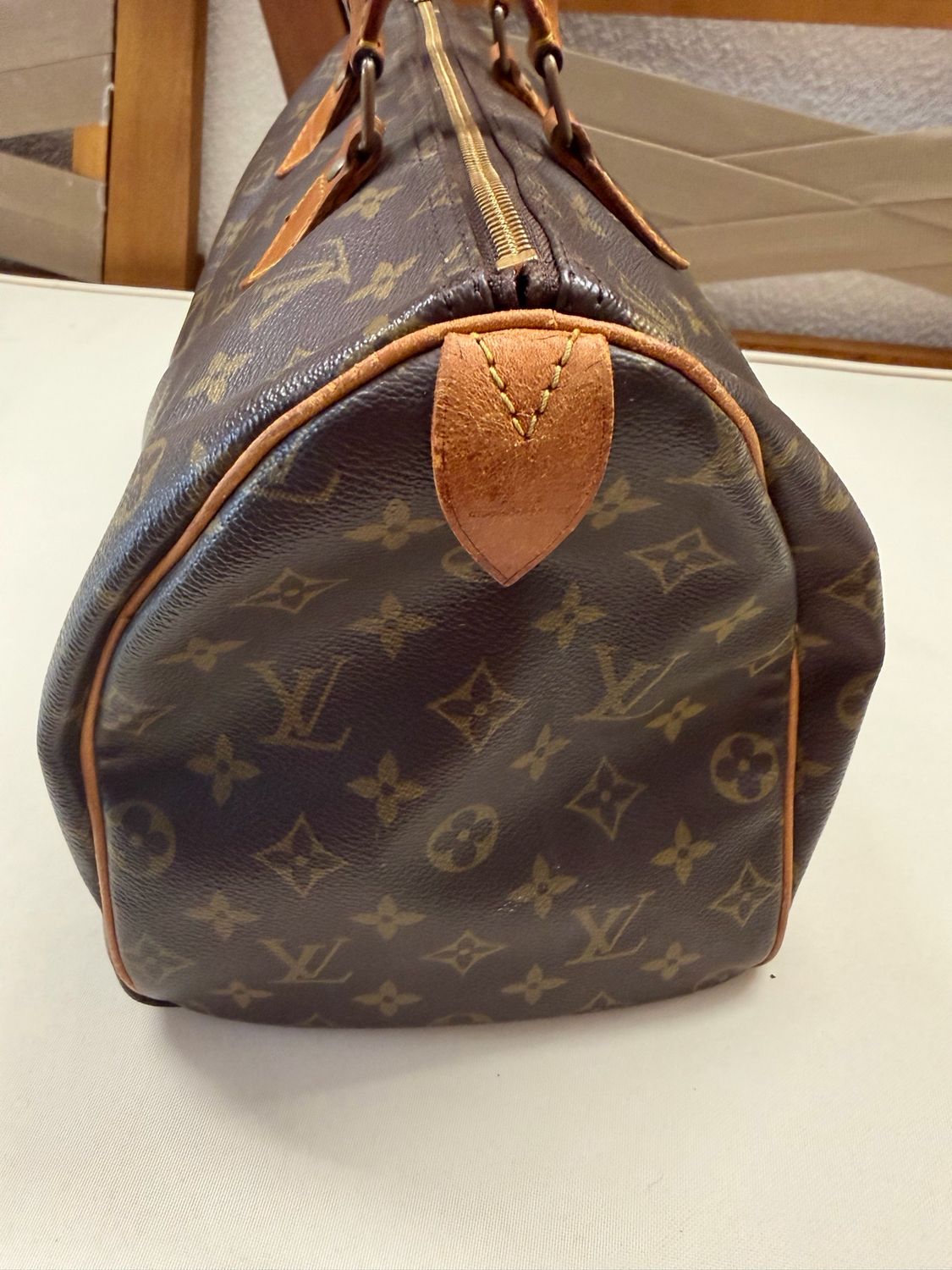Louis Vuitton Monogram Speedy 35 Boston Satchel