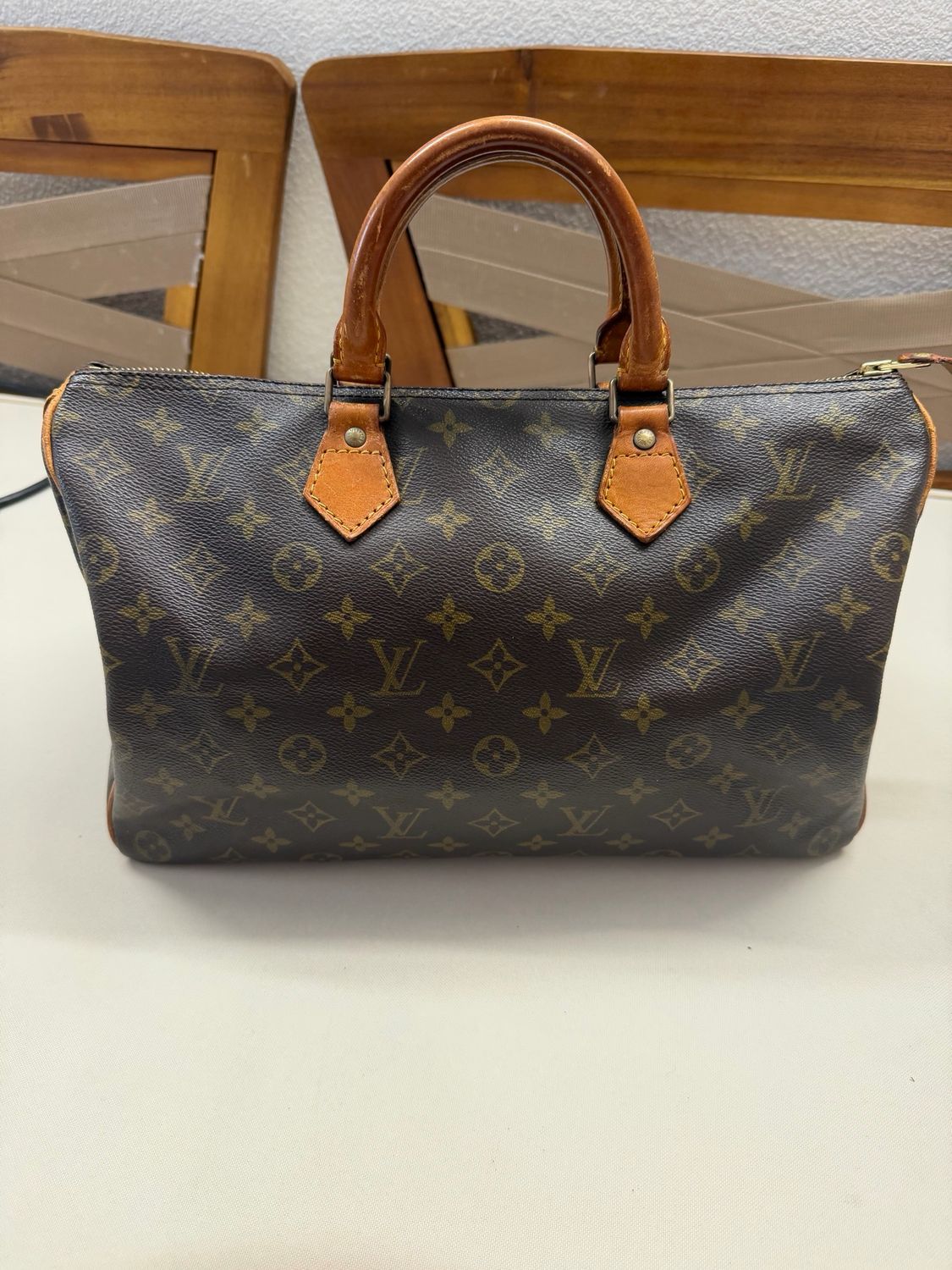 Louis Vuitton Monogram Speedy 35 Boston Satchel