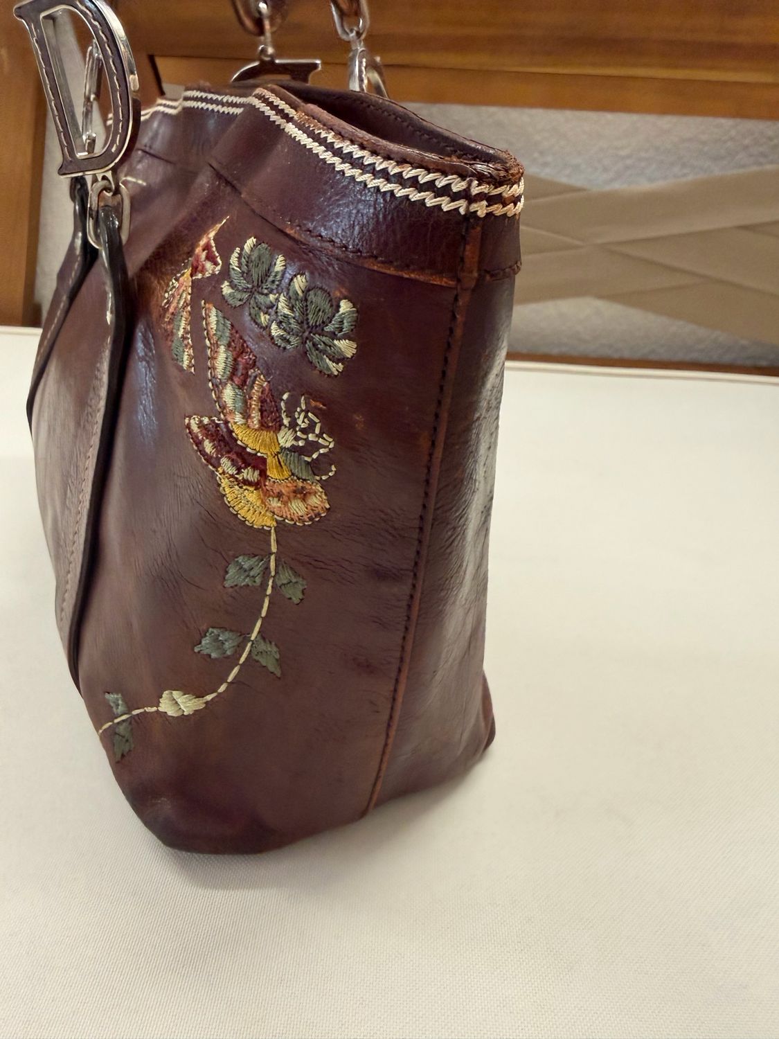 Christian Dior Vintage Romantique Tote Shoulder Bag