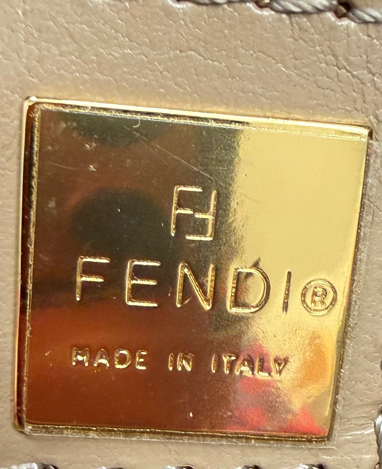 Fendi Monogram Boston Zucchino Luggage Travel Tote