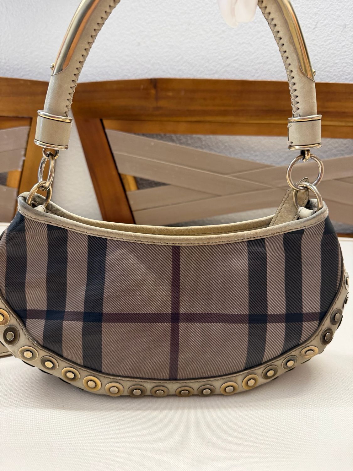 Burberry Prorsum Hobo Double Strap Studded 