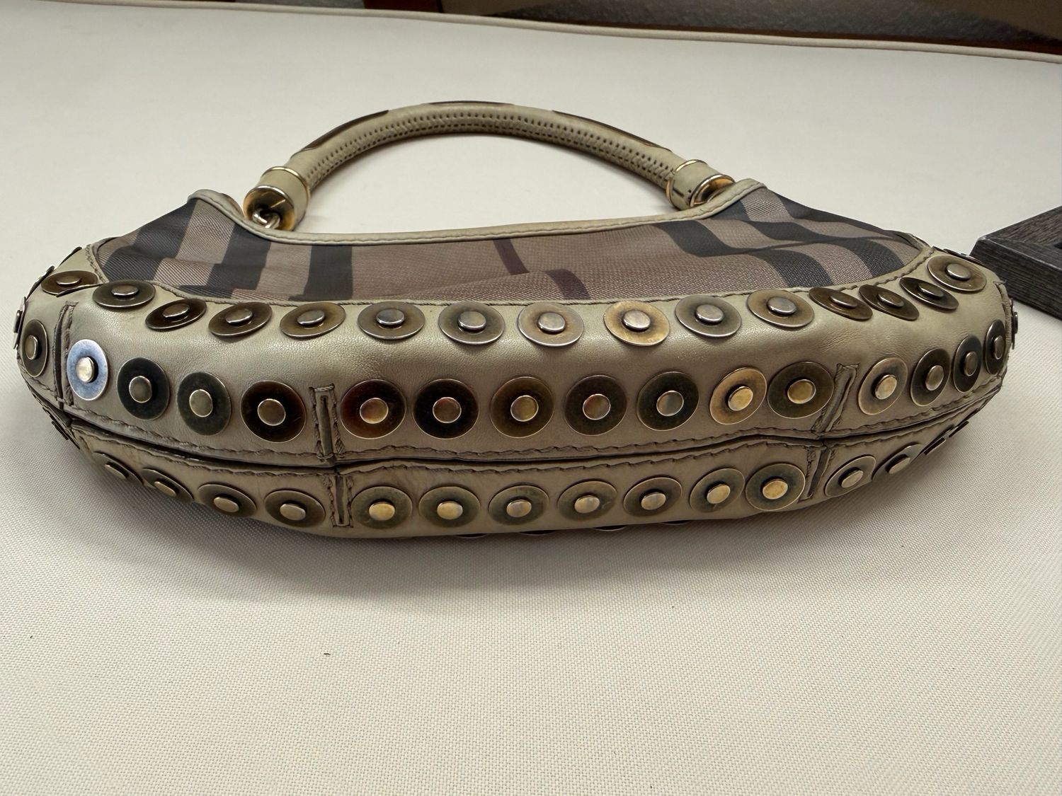 Burberry Prorsum Hobo Double Strap Studded 