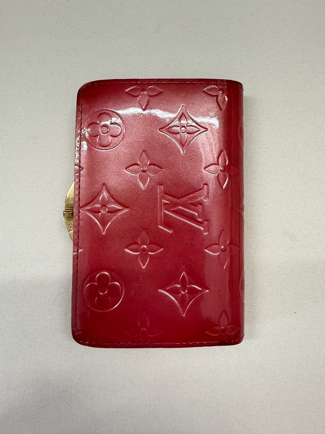 Louis Vuitton Kisslock Wallet Vernis And Multicles 4 Key 