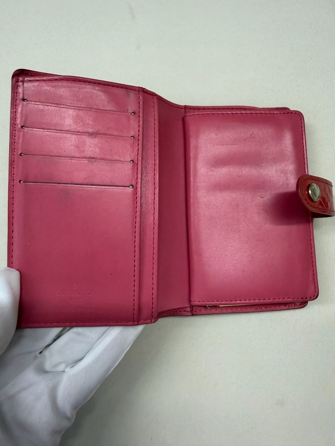 Louis Vuitton Kisslock Wallet Vernis And Multicles 4 Key 