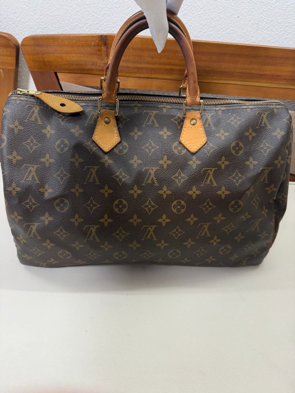 Louis Vuitton Speedy Monogram 40 Satchel Boston Top Handle