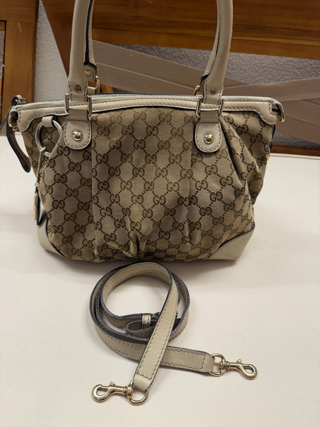 Gucci Monogram Sukey Crossbody Messenger