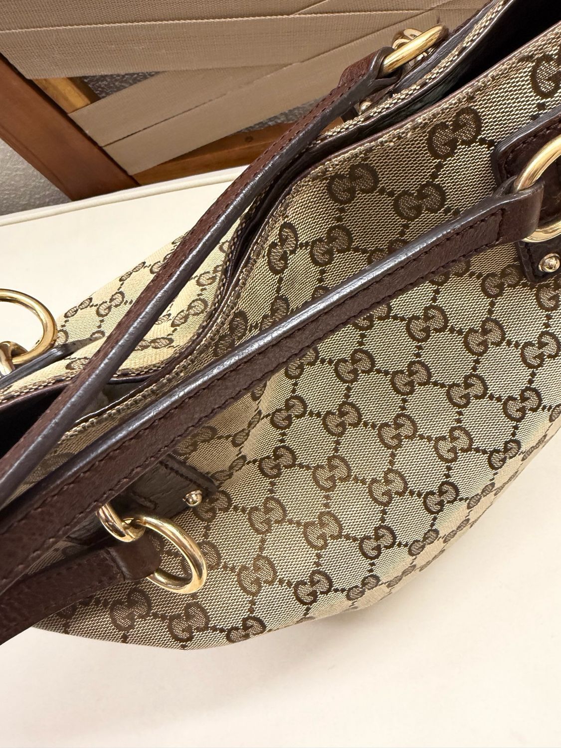 Gucci Monogram Canvas Vertical Tote Charm