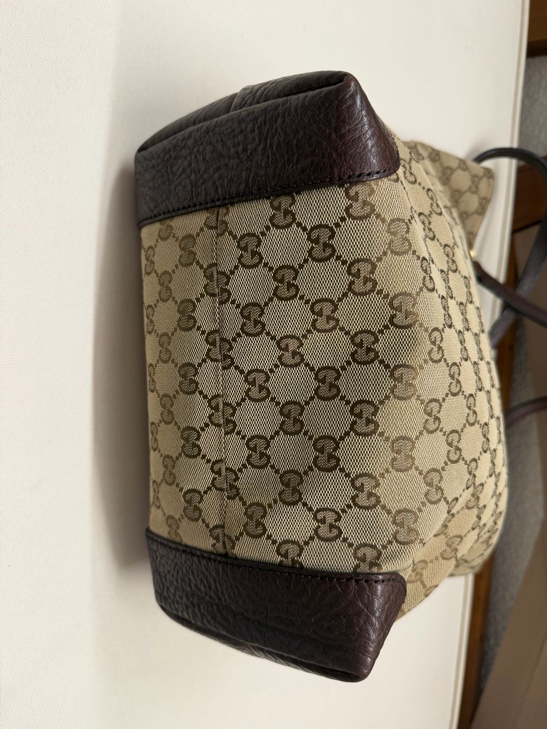 Gucci Monogram Canvas Vertical Tote Charm