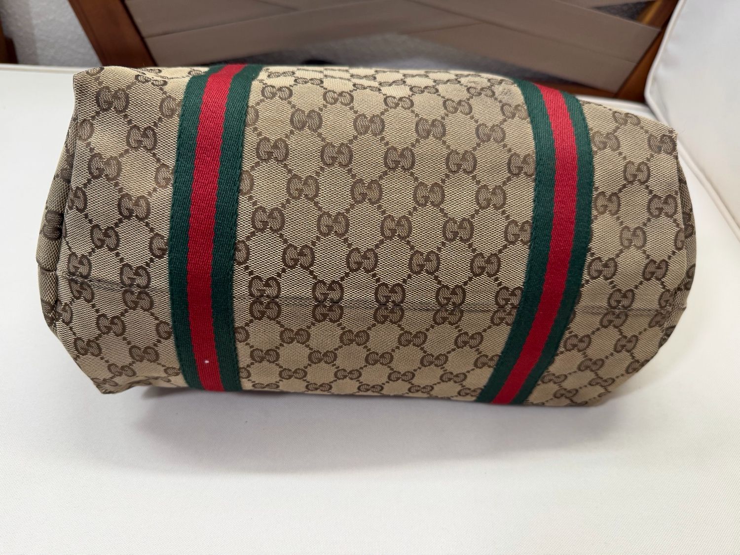 Gucci Monogram Canvas Joliceur Tote Shoulder Web