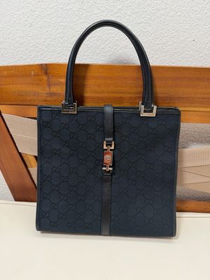 Gucci Monogram Canvas Jackie Black