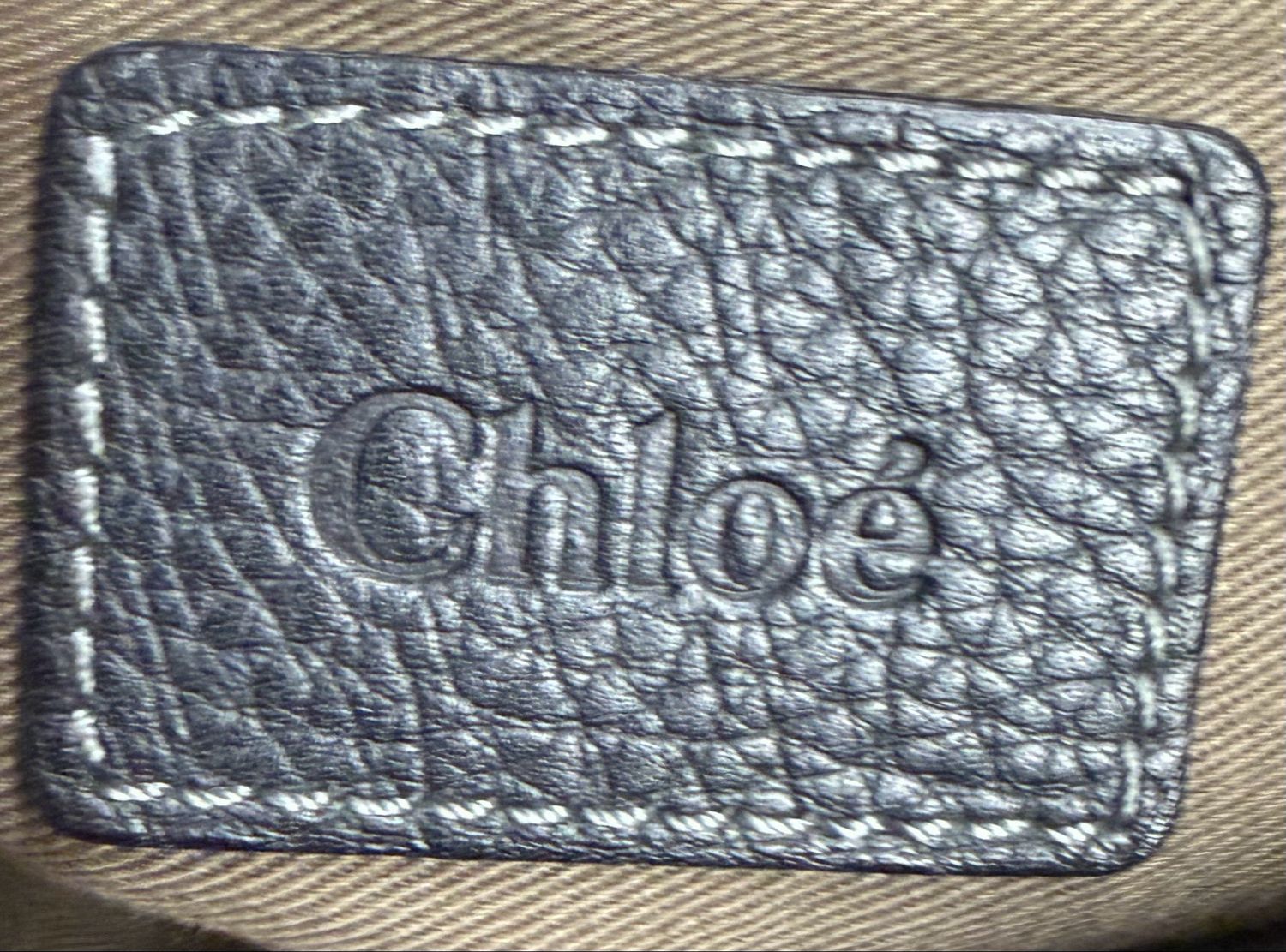 Chloe Marcie Pebbled Leather Black Messenger Crossbody Sling Medium in Black