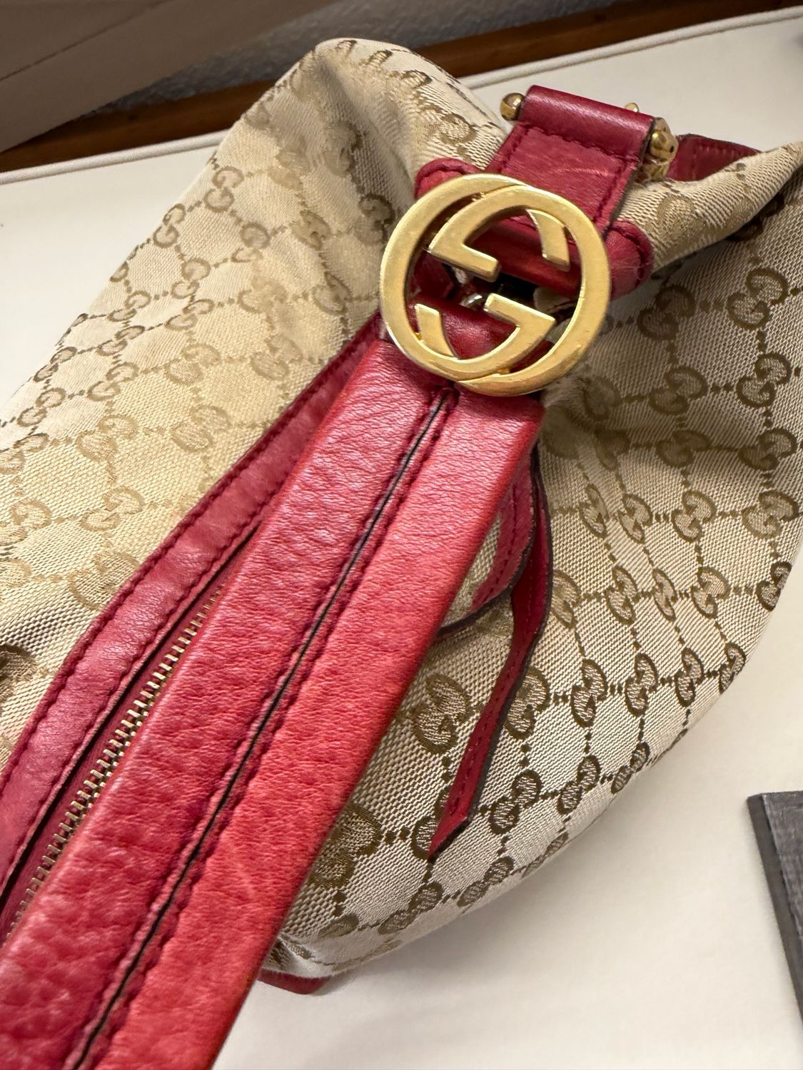 Gucci Monogram Canvas Miss GG Hobo Shoulder Sling
