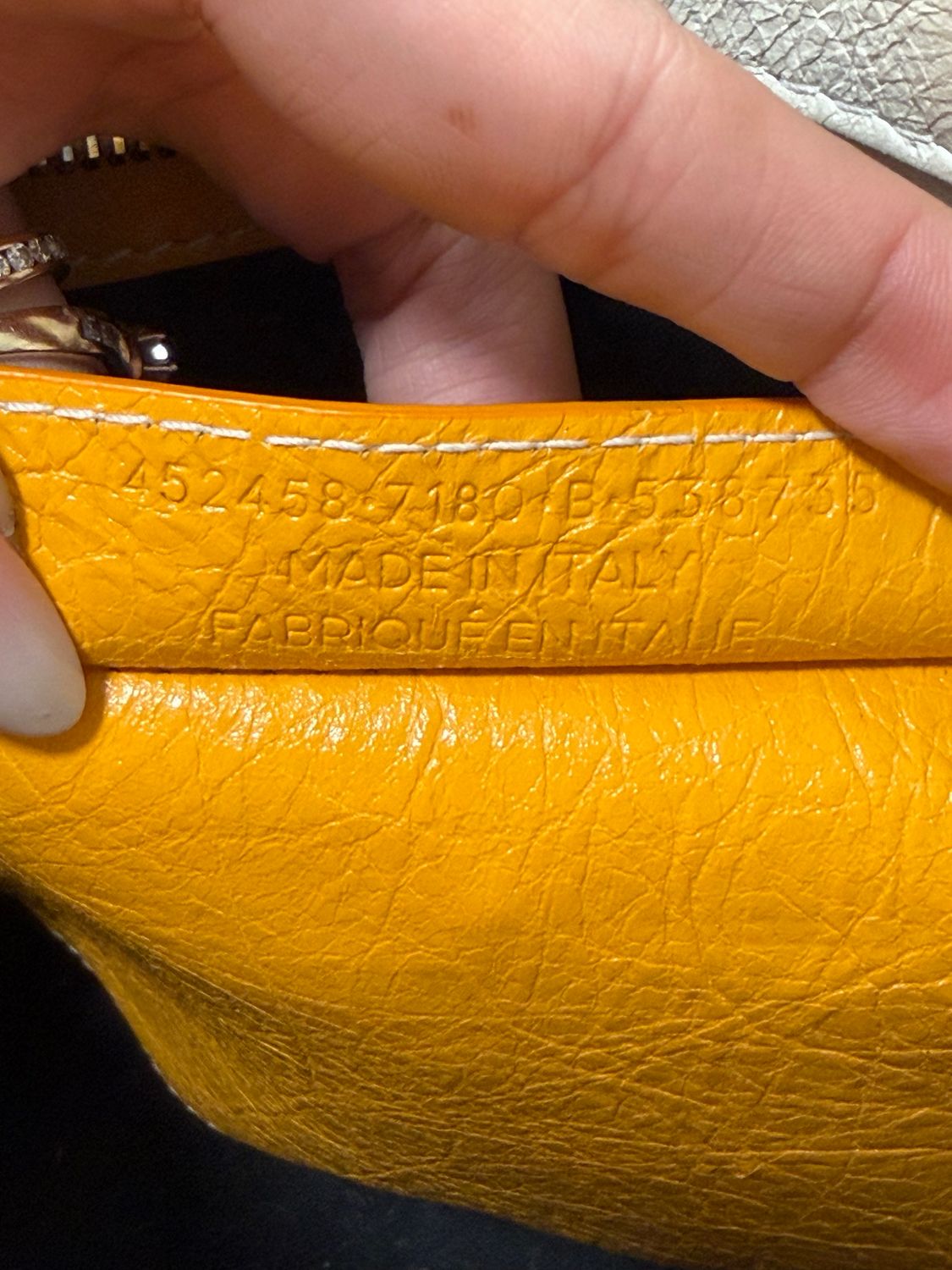 Balenciaga Bazar S Shopper Tote Sling Crossbody in Yellow