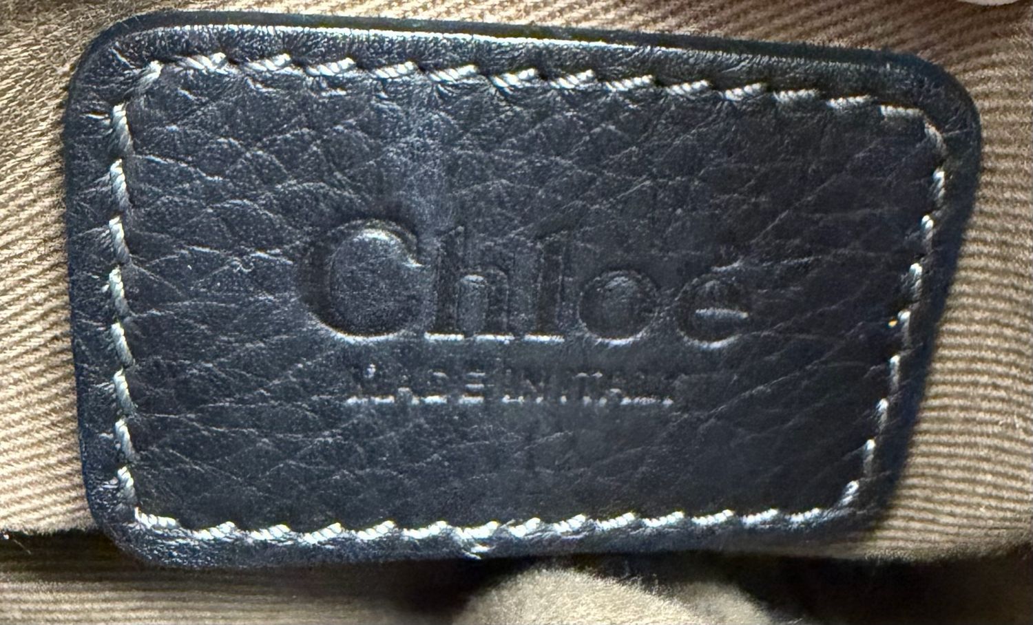 Chloe Marcie Pebbled Leather Double Carry Mini in Black