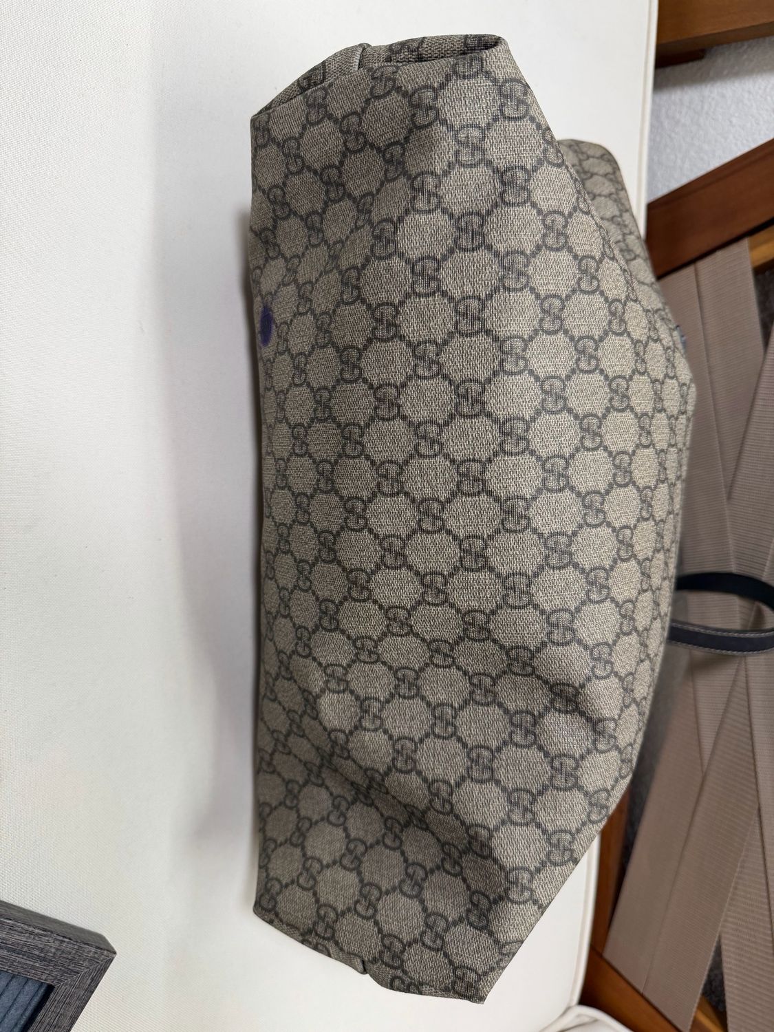 Gucci Monogram Supreme Plus Zipper Tote Shoulder