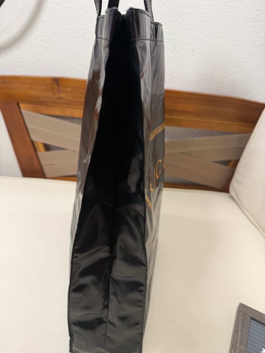 Gucci Coated Canvas Montecarlo Shoulder in Black